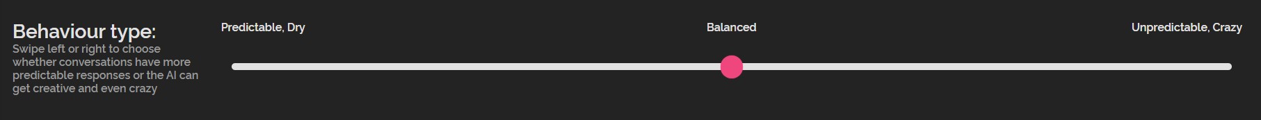 dreamgf ai behaviour type