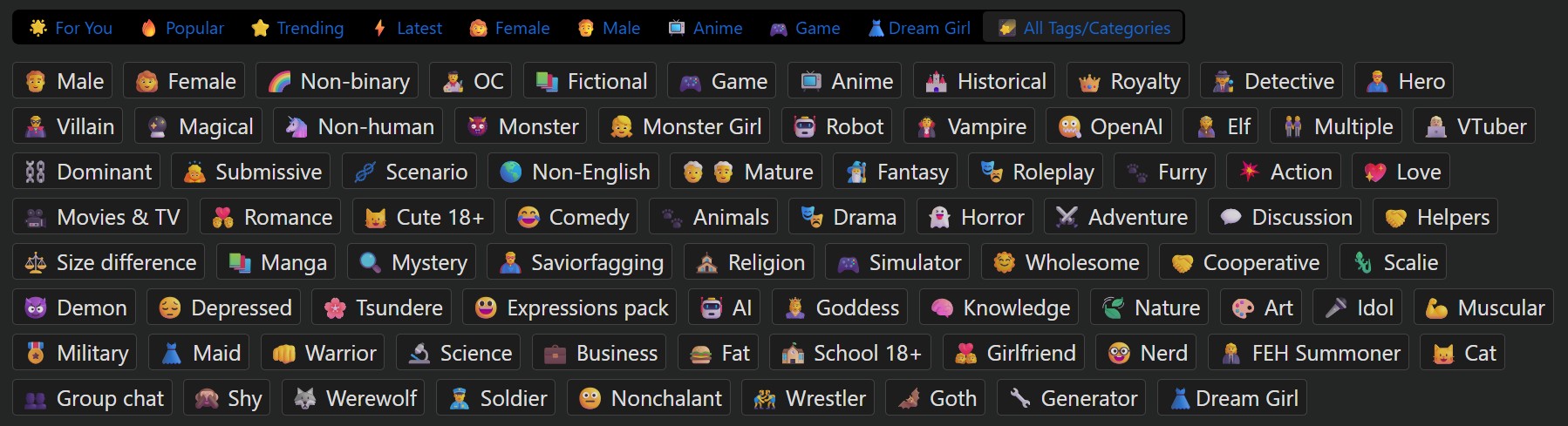 pephop-ai-categories pephop ai categories