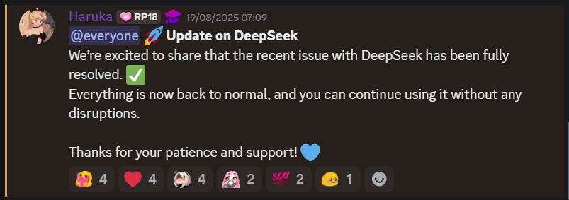 CrushOn AI discord annonce équipe