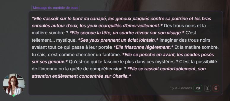 Soulkyn exemple conversation