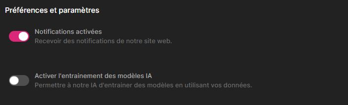 Soulkyn paramètres compte données