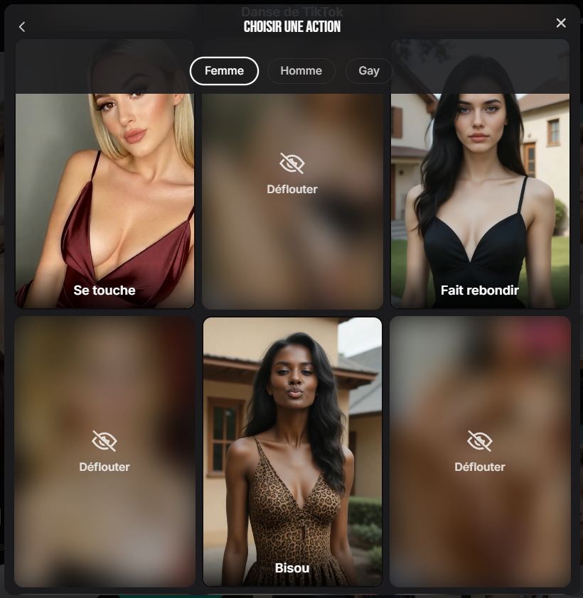 Lovescape actions vidéos