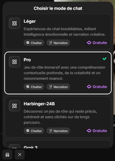 Lovescape changer modèle de chat