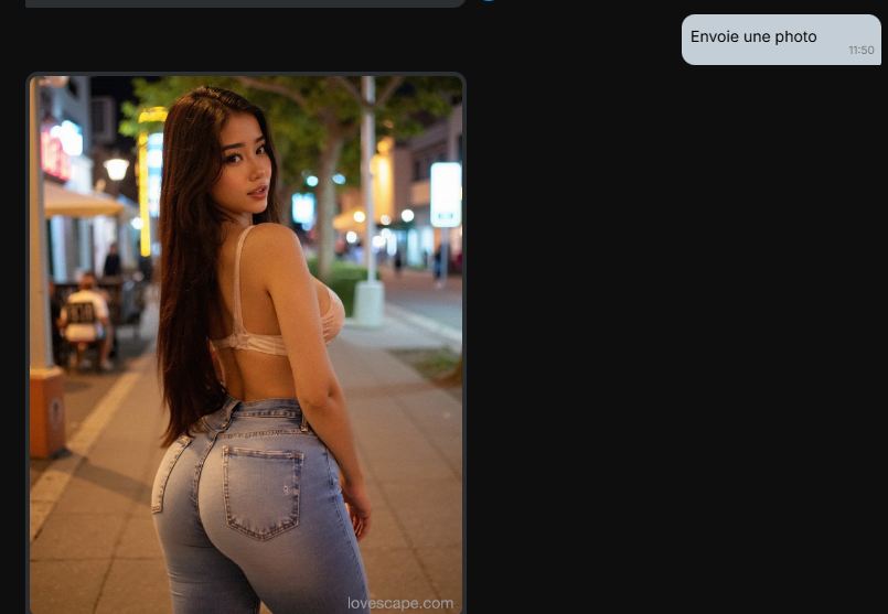 Lovescape génération d’images dans le chat