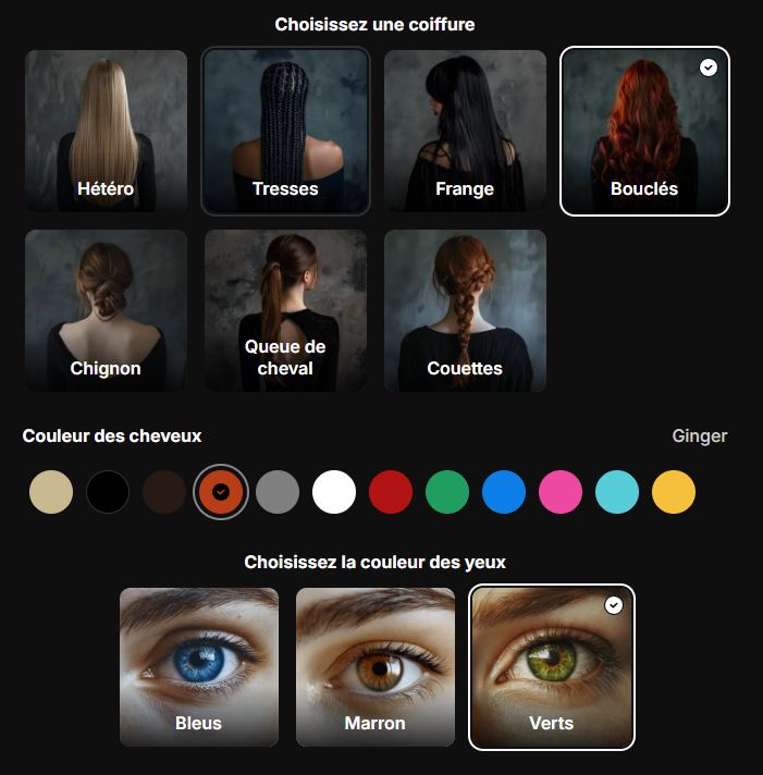 Lovescape personnalisation physique AI Girlfriend