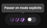 LoveScape toggle mode explicite 