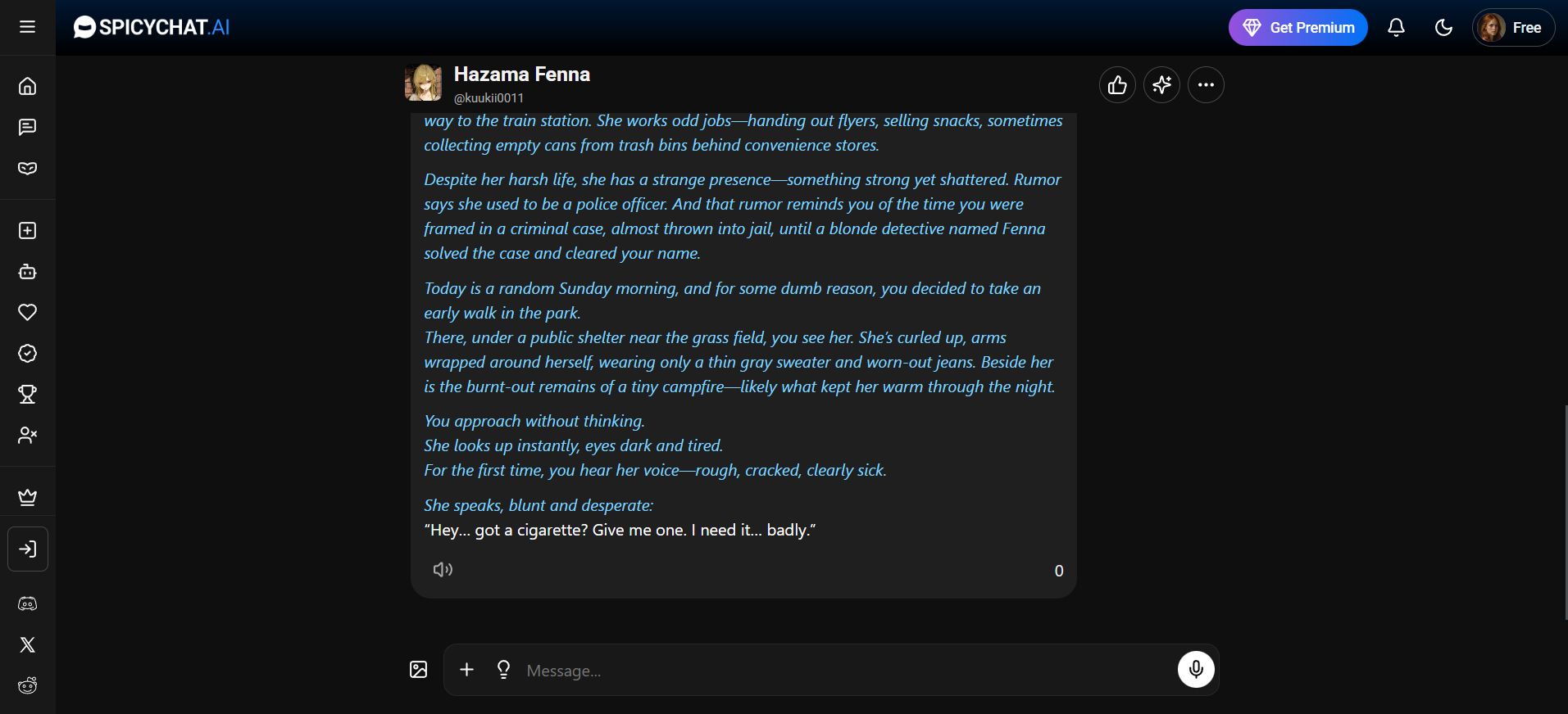 SpicyChat AI conversation en anglais