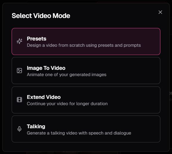 Ourdream AI modes création vidéos
